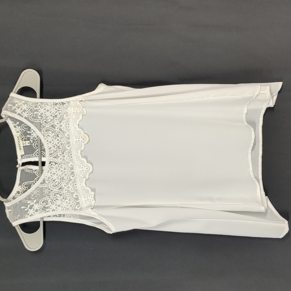 Monteau White Lace Top